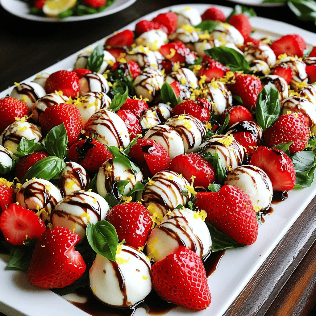 Balsamic Strawberry Caprese Salad Fresh and Flavorful