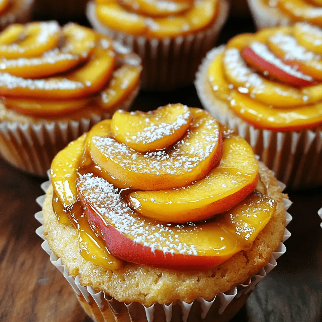 Peach Upside Down Cupcakes Delightful and Simple Treat