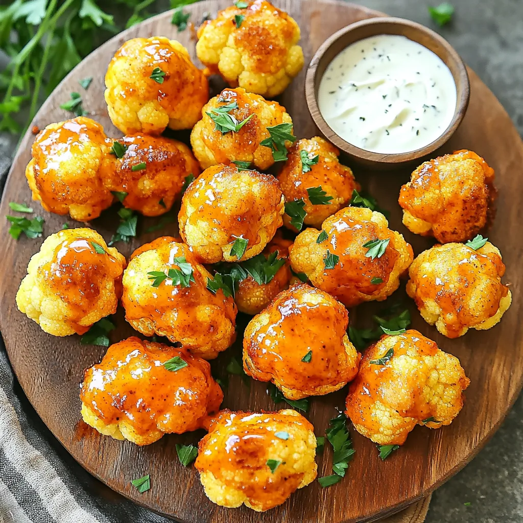 Savory Air Fryer Buffalo Cauliflower Bites Recipe
