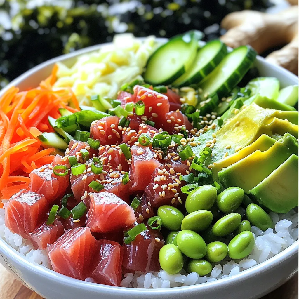 Minute Tuna Poke Bowls Fresh and Flavorful Delight