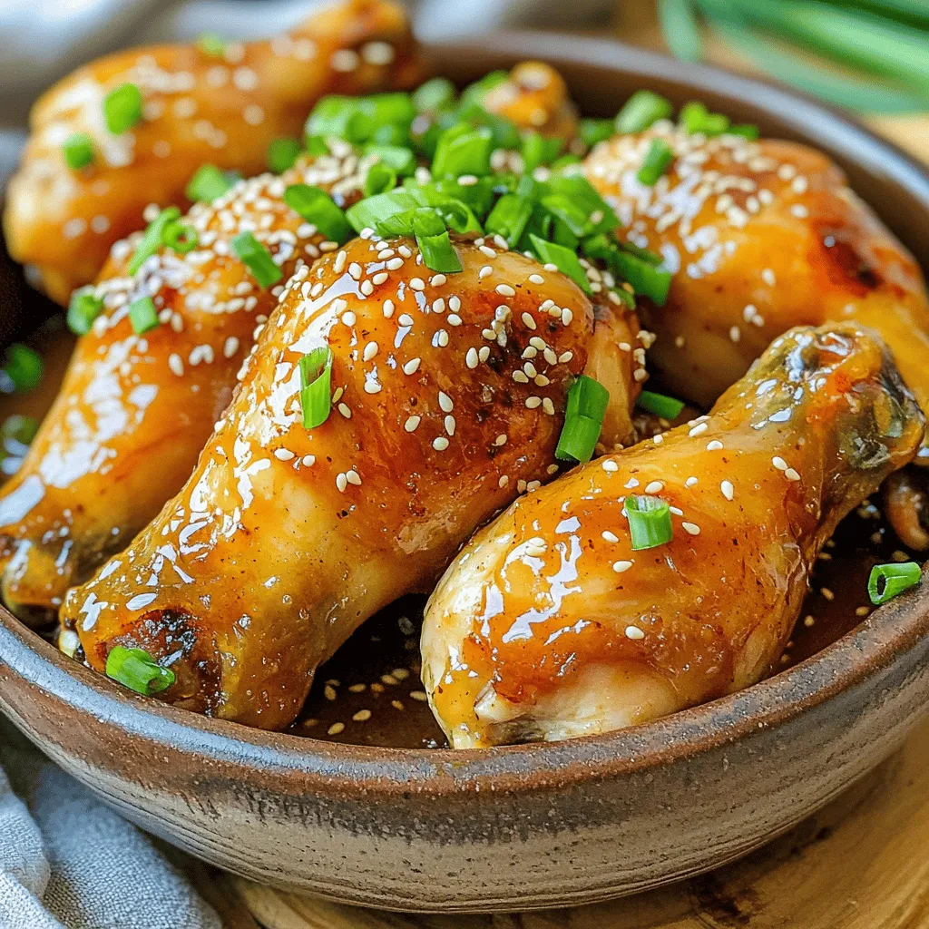 Slow Cooker Honey Garlic Chicken Drumsticks Delight