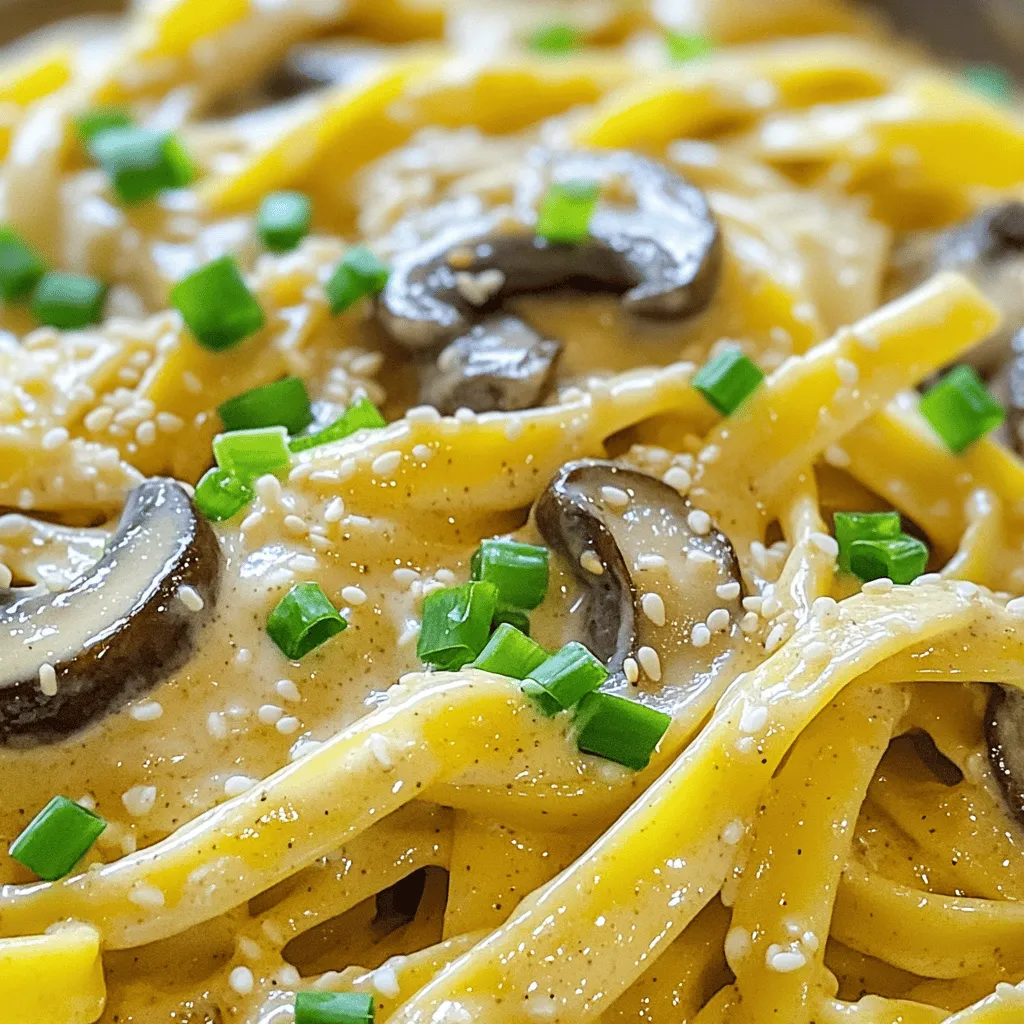 Creamy Miso Pasta with Mushrooms Rich and Simple Dish