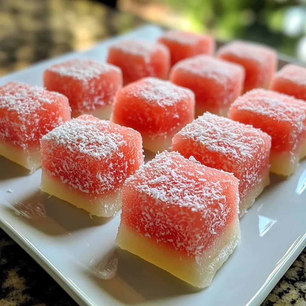 Watermelon Mochi Bites Tasty Summer Treat Recipe