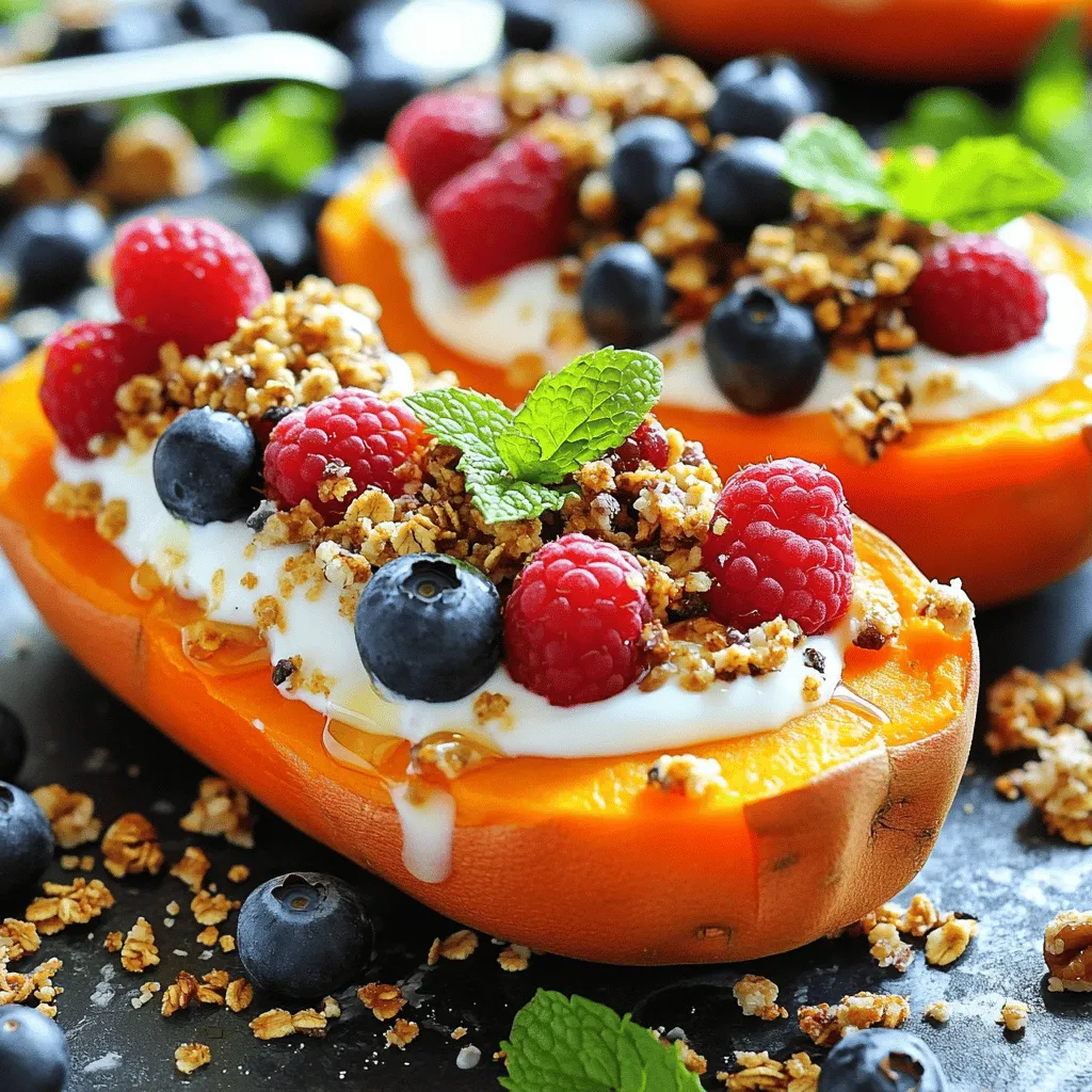 Sweet Potato Berry Breakfast Boats Flavorful Treat