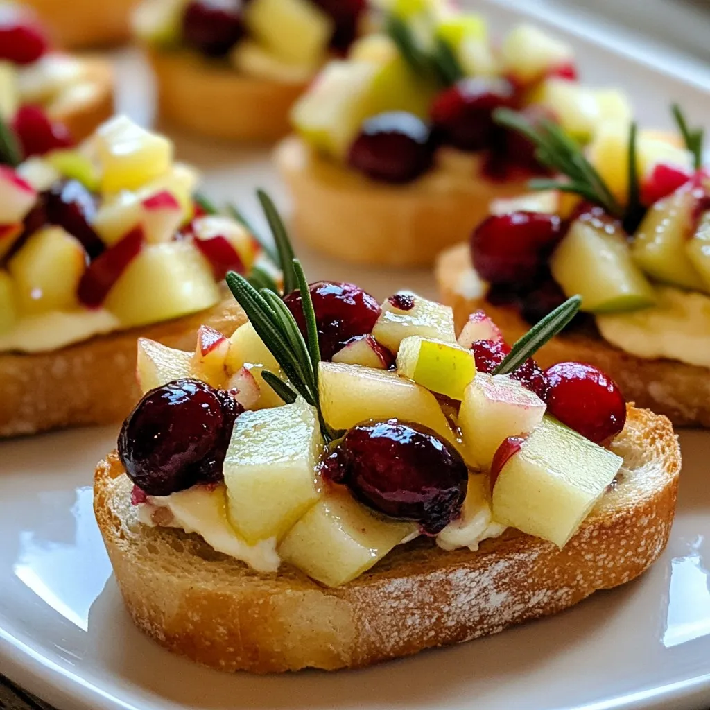 Cranberry Apple Brie Crostini Tasty and Simple Appetizer