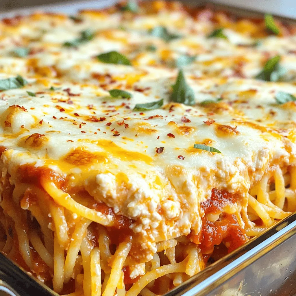Baked Cream Cheese Spaghetti Casserole Delight