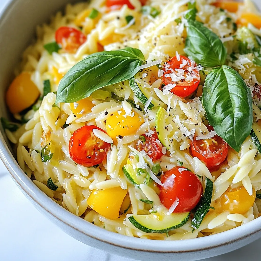 Creamy One-Pot Orzo Dinner Easy and Delicious Meal