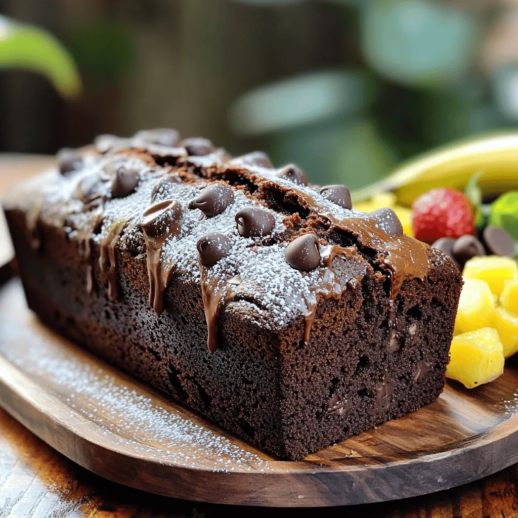 Bakery-Style Double Chocolate Banana Bread Delight