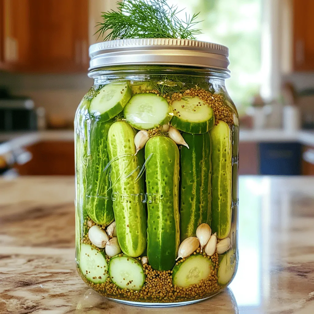 Garlic Dill Refrigerator Pickles Simple and Flavorful Recipe