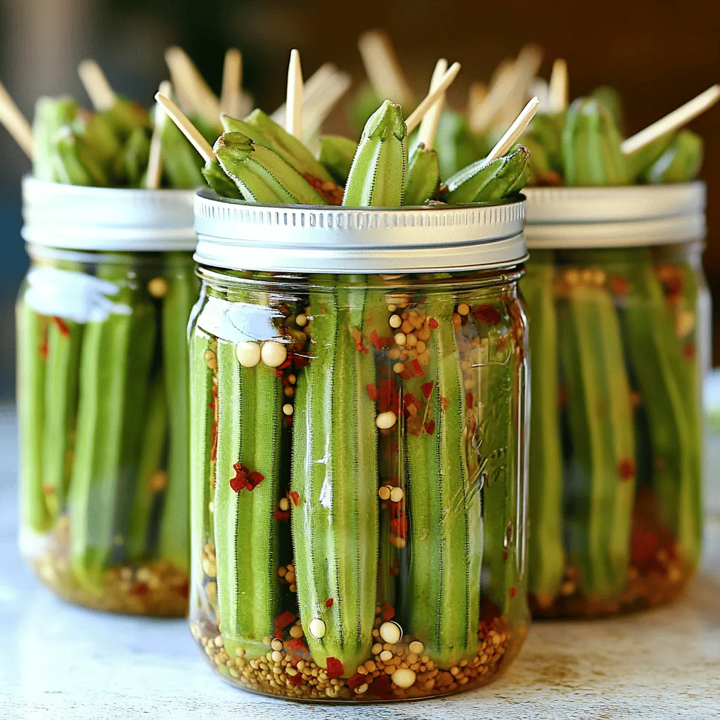 Hot Pickled Okra Tangy and Flavorful Recipe Guide
