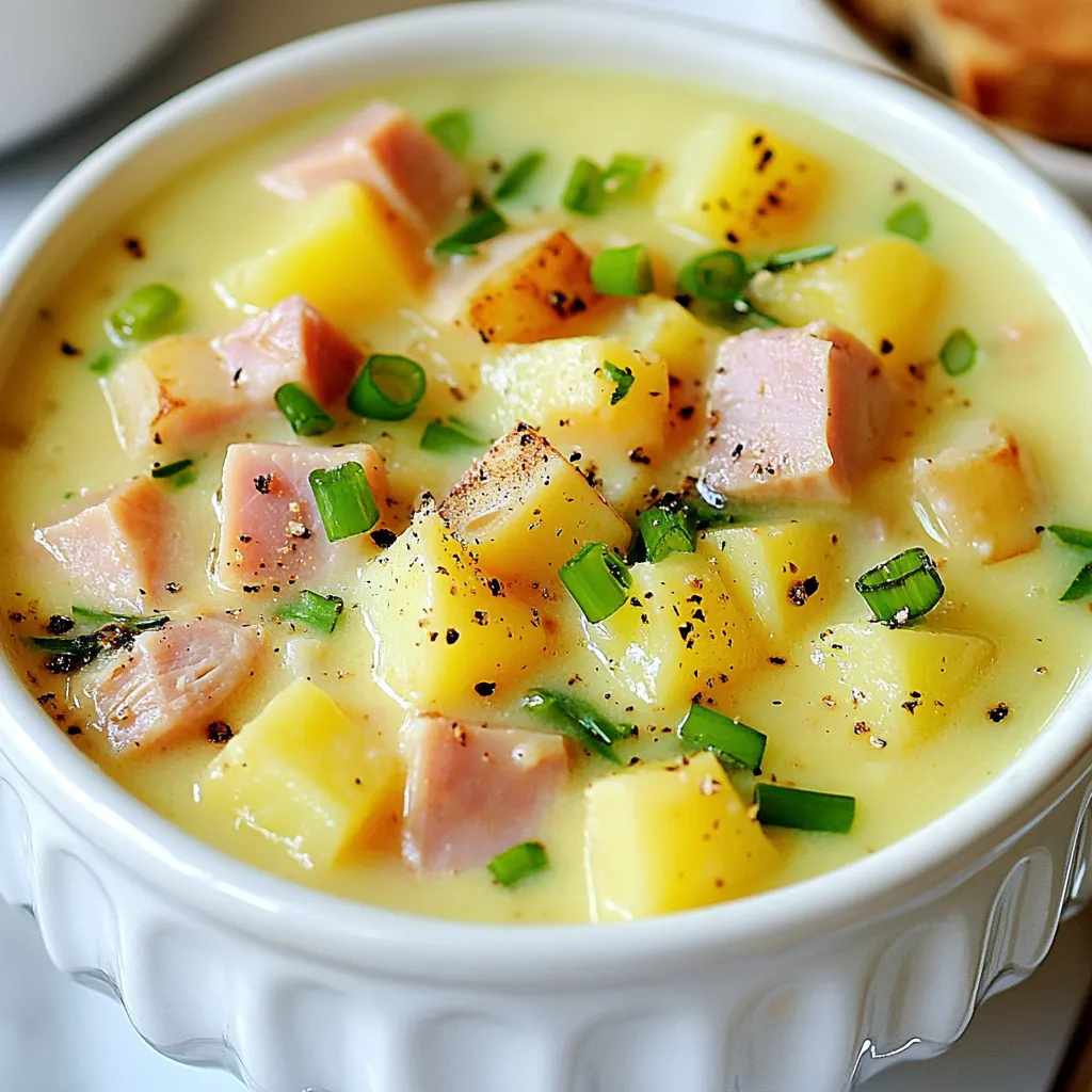 Hearty Ham and Potato Soup Comforting Weeknight Dish
