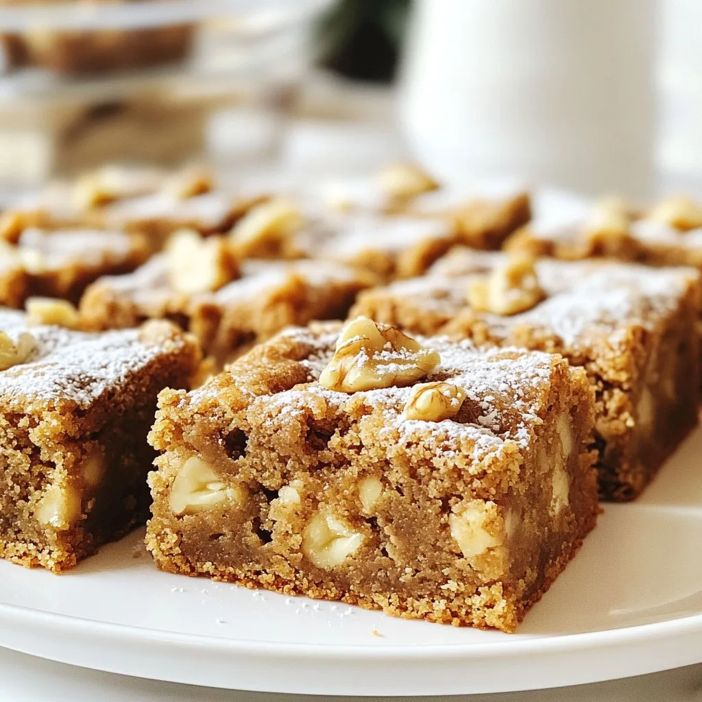 Gingerbread Blondies Delightful Holiday Treat Recipe