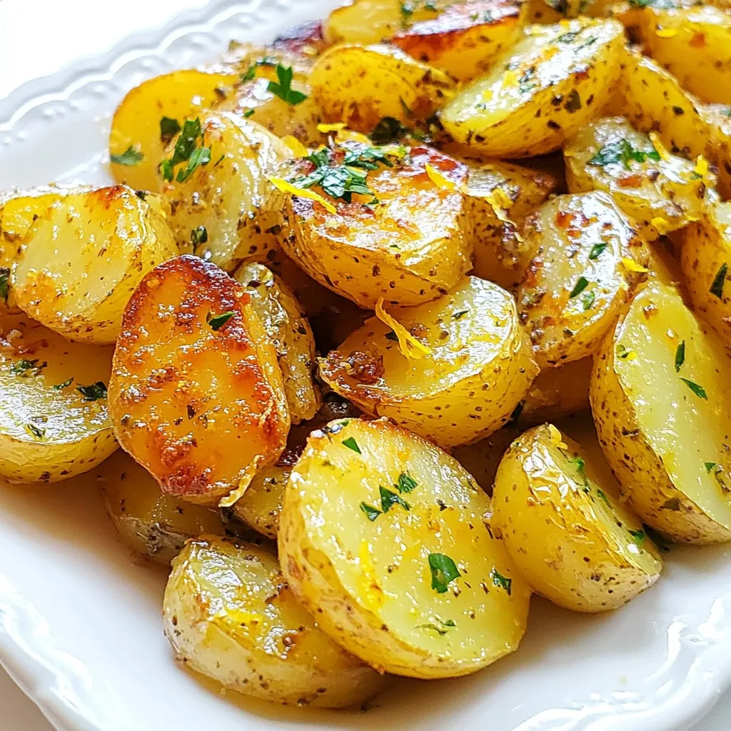 Crispy Greek Lemon Potatoes Flavorful and Easy Recipe