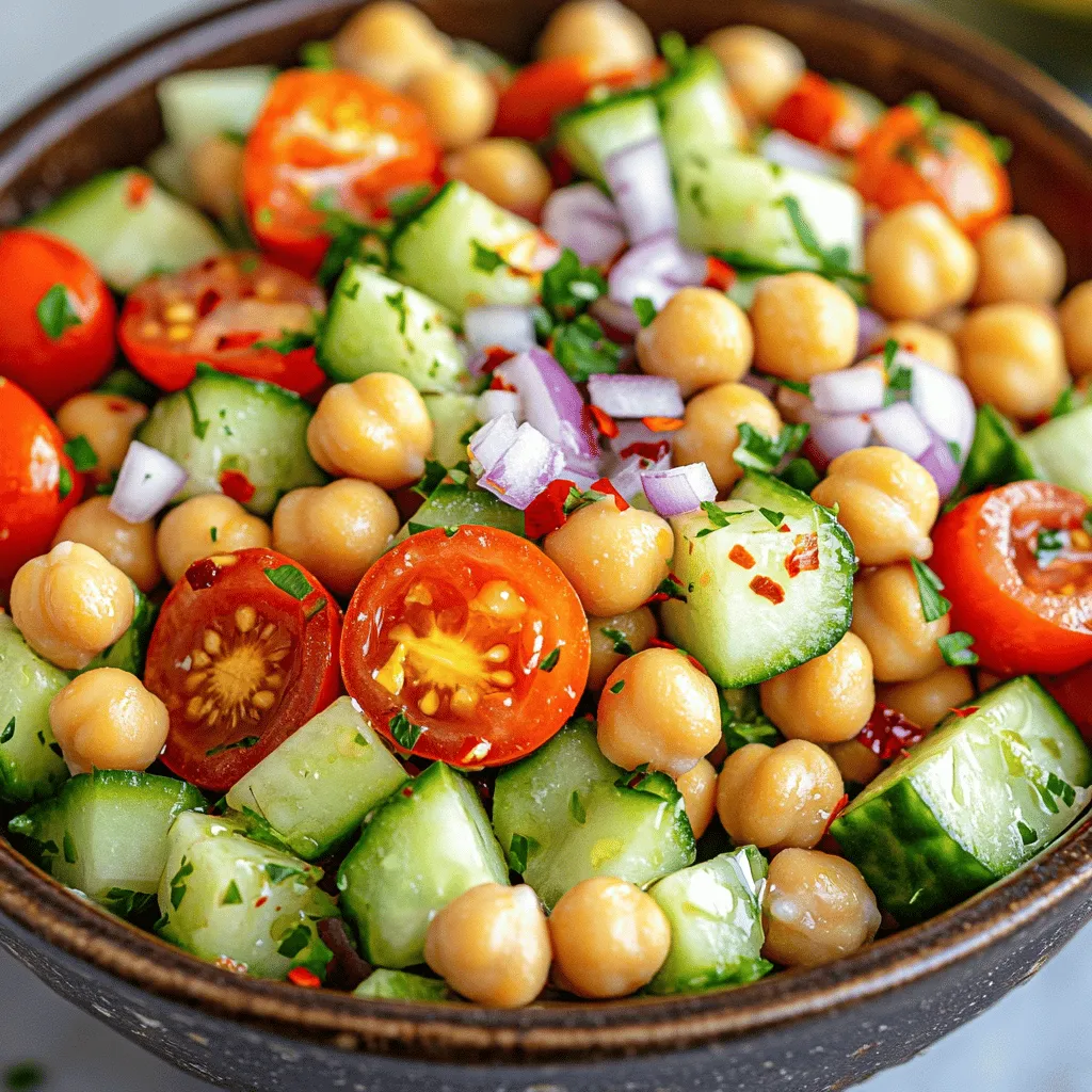 Turkish Chickpea Salad Packed with Fresh Flavors