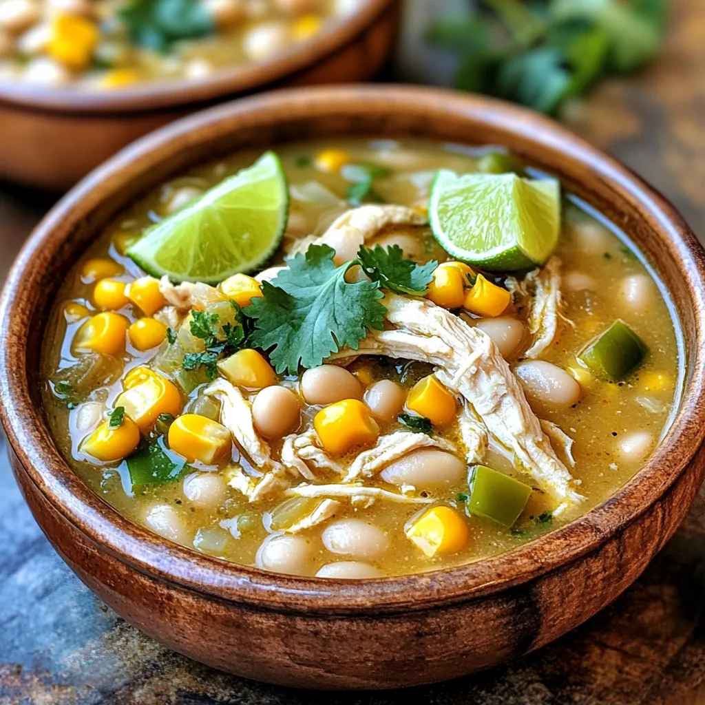 Slow Cooker White Chicken Chili with Corn Delight