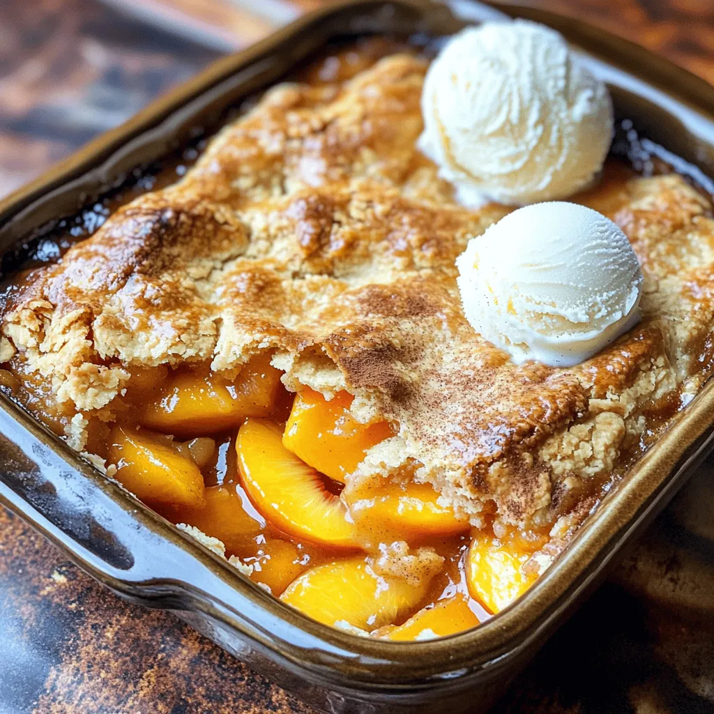 Homemade Peach Cobbler Simple and Delicious Recipe