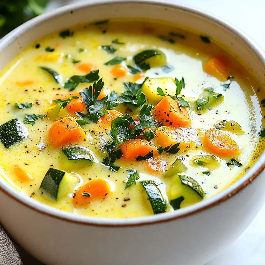 One-Pot Creamy Vegetable Soup Easy and Flavorful Meal