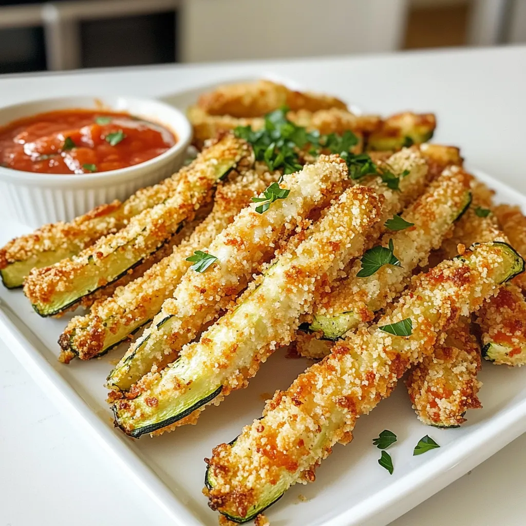 Crispy Air Fryer Parmesan Zucchini Fries Delight