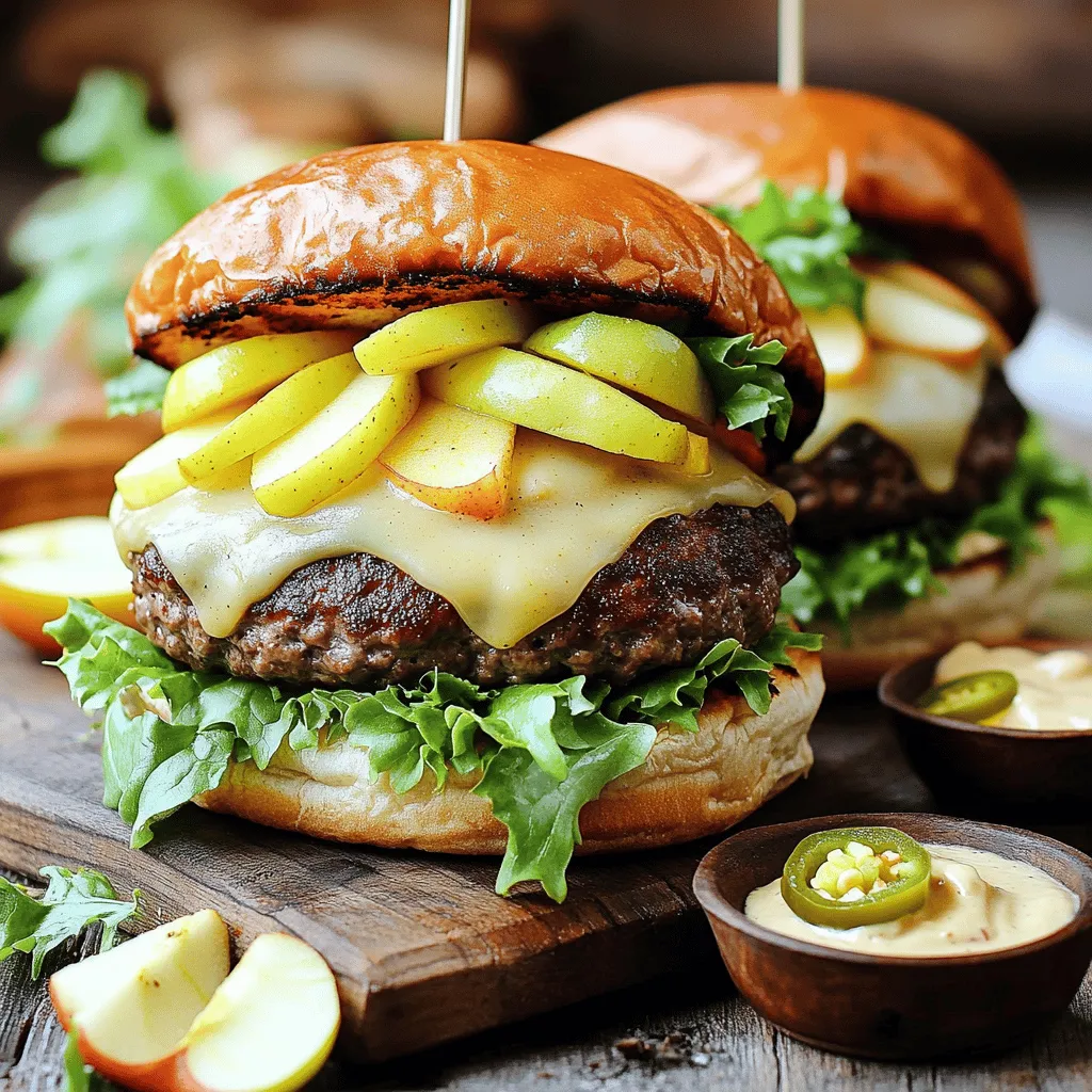 Smoked Gouda and Apple Smashburgers Flavorful Delight