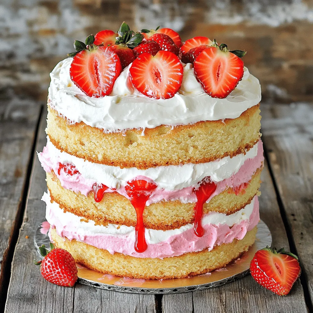 Homemade Strawberry Cake Delightfully Simple Dessert
