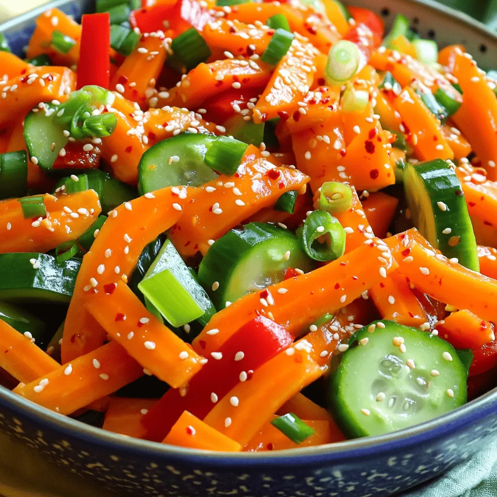 Korean Carrot Salad Crunchy and Refreshing Delight
