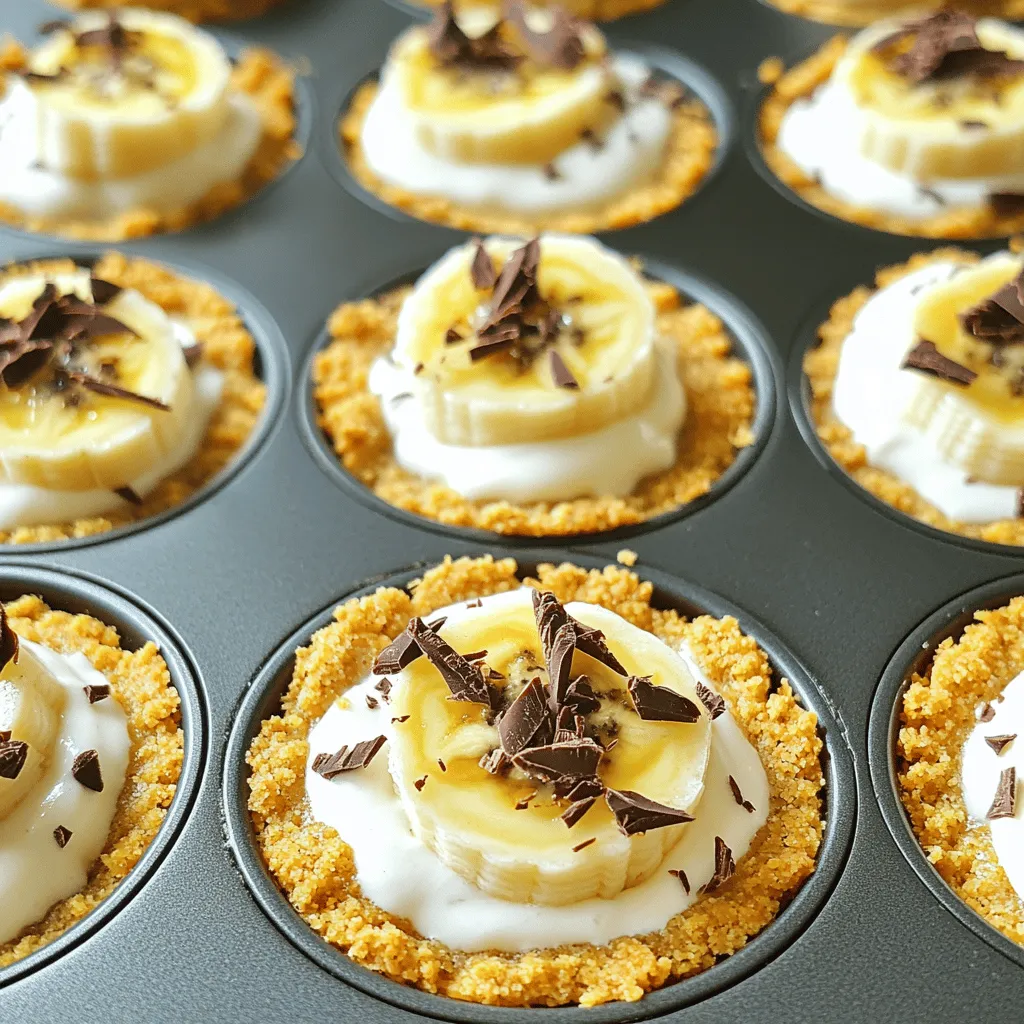 No-Bake Mini Banana Cream Pies Delicious and Simple