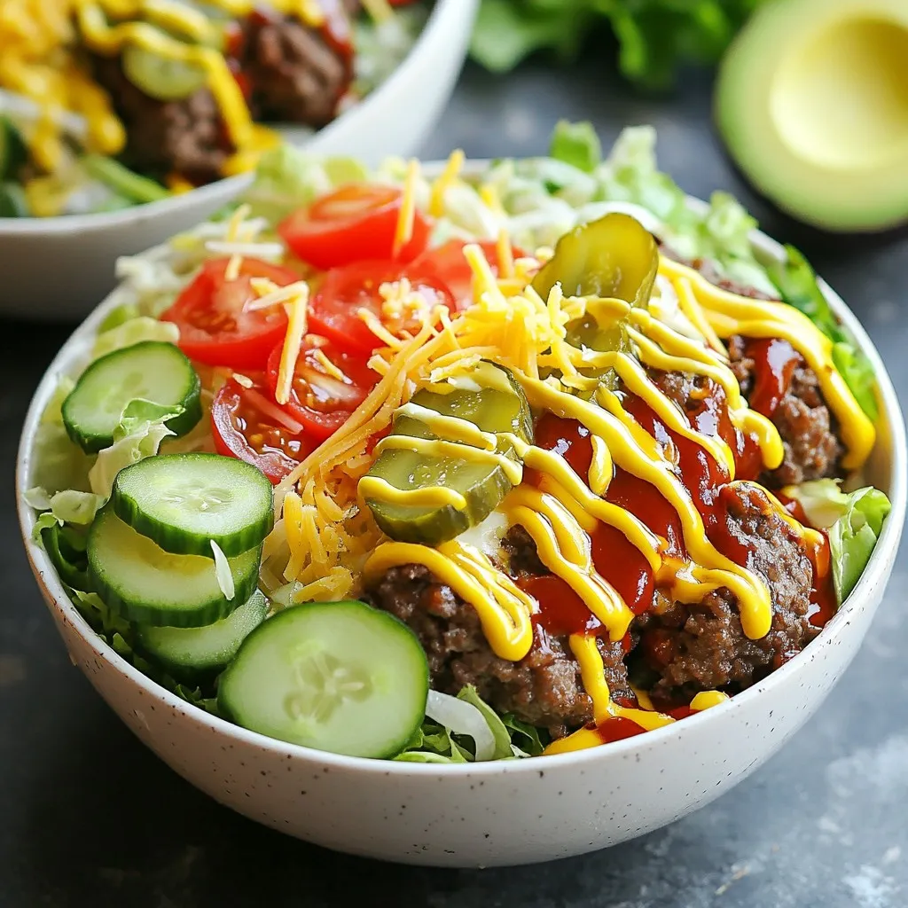 Burger Bowls Packed with Flavorful Ingredients