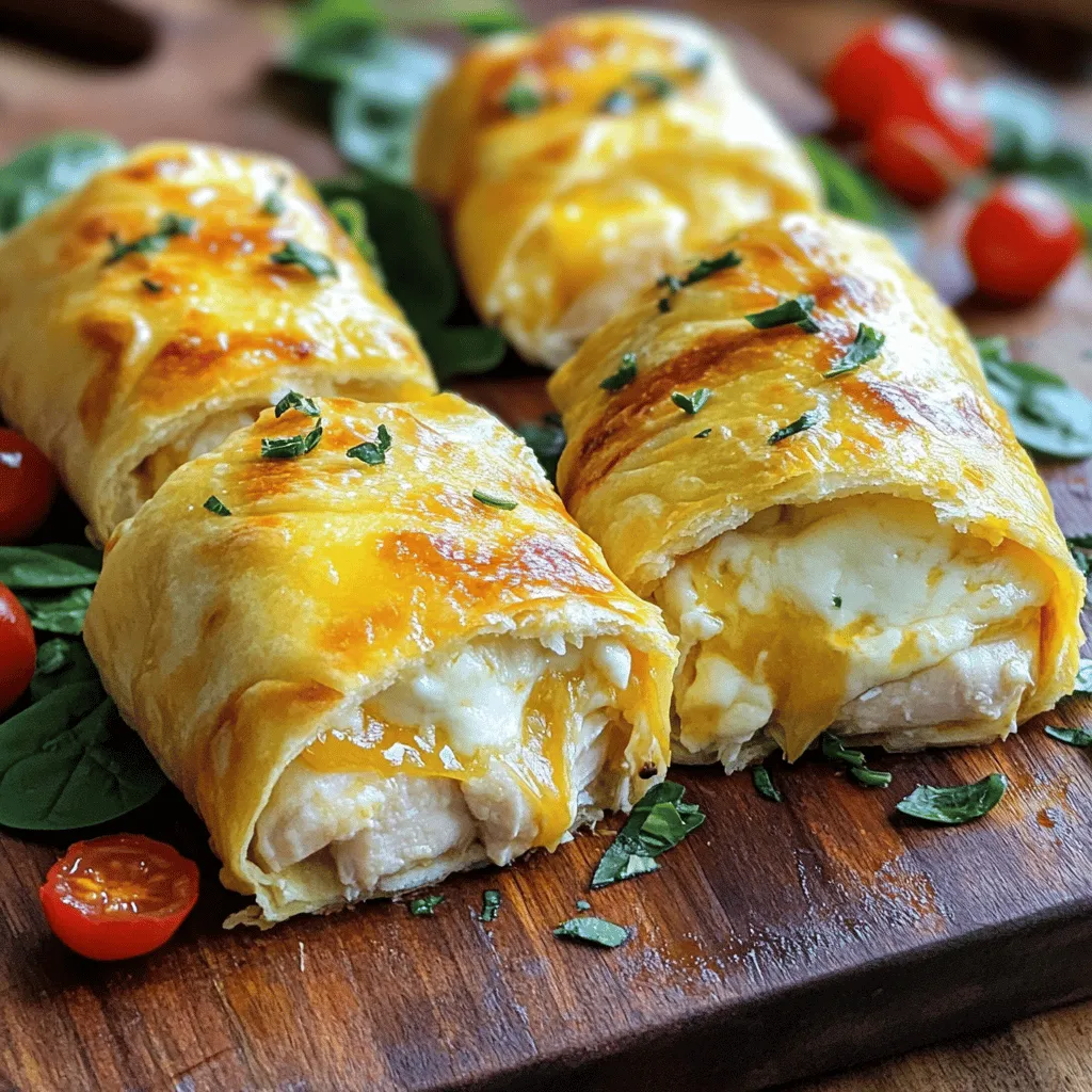 Cheesy Garlic Chicken Wraps Flavorful and Easy Meal