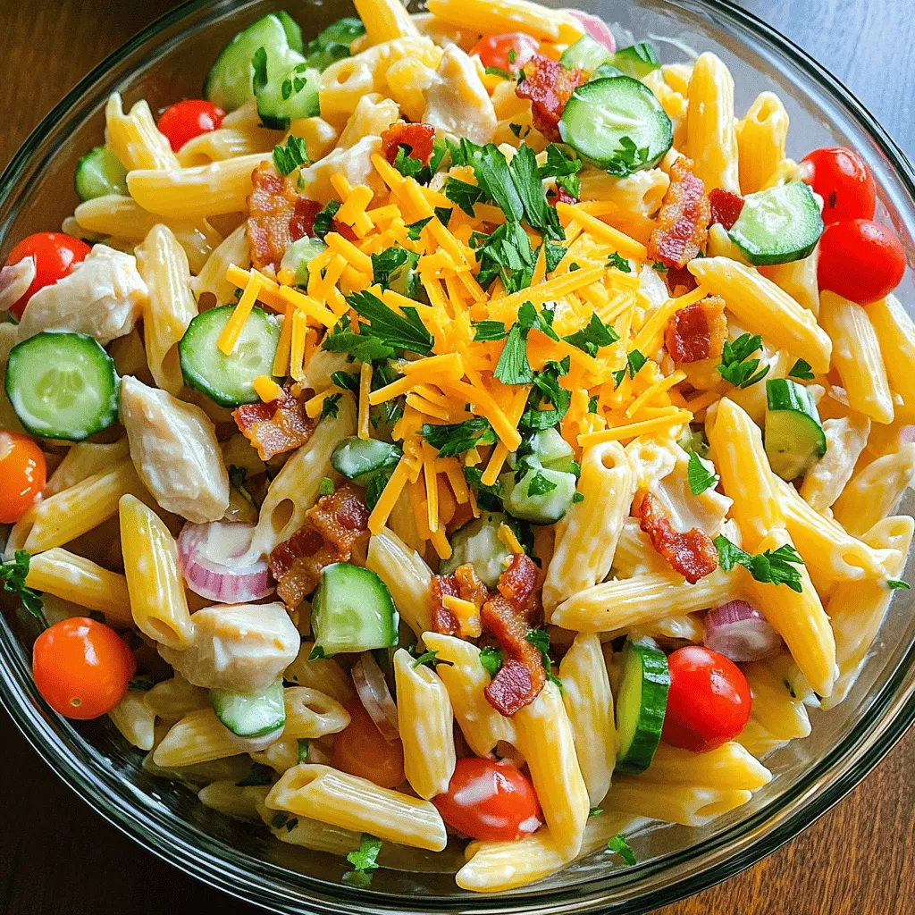 Club Sandwich Pasta Salad Easy and Flavorful Recipe