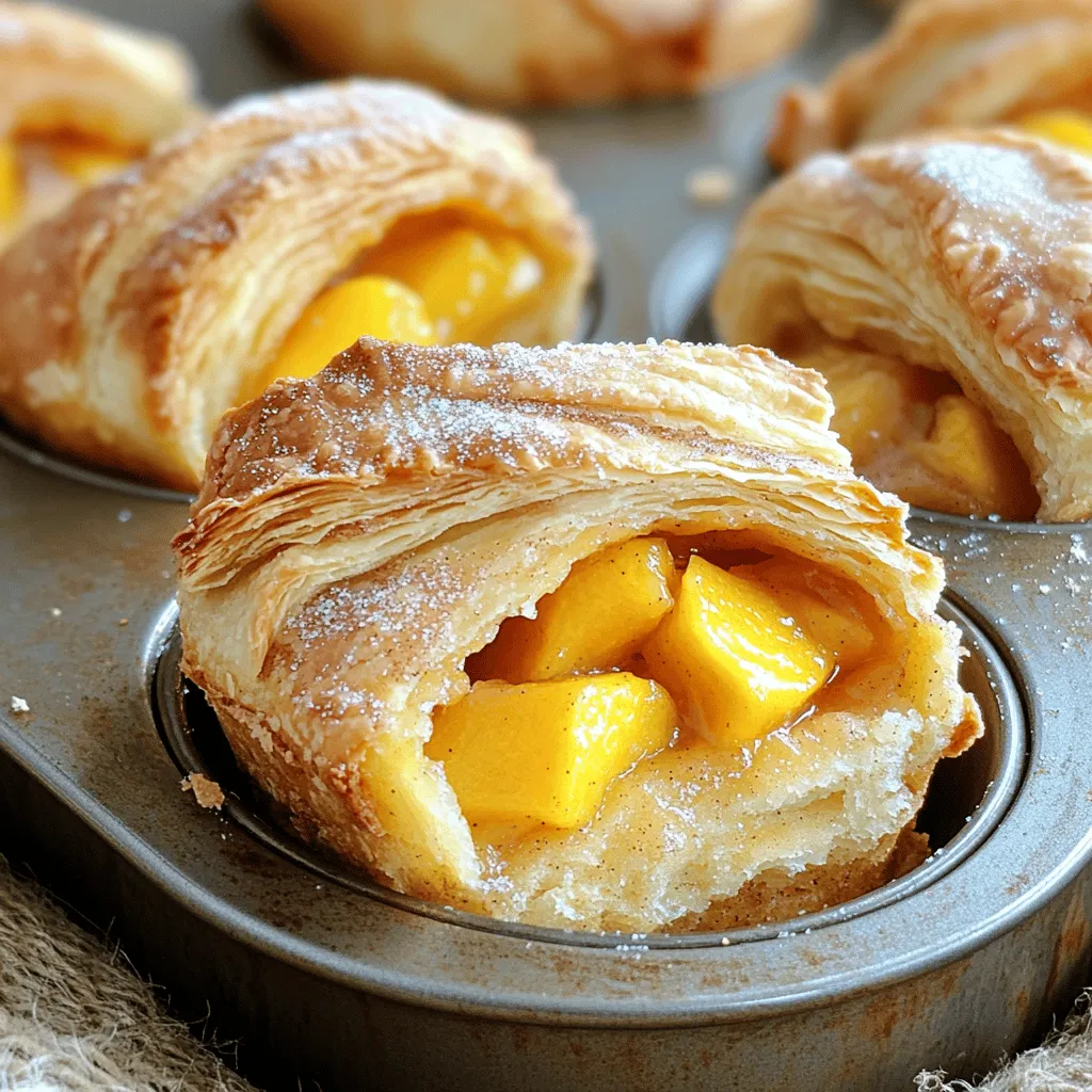 Peach Pie Cruffins Delightful and Easy Dessert Recipe