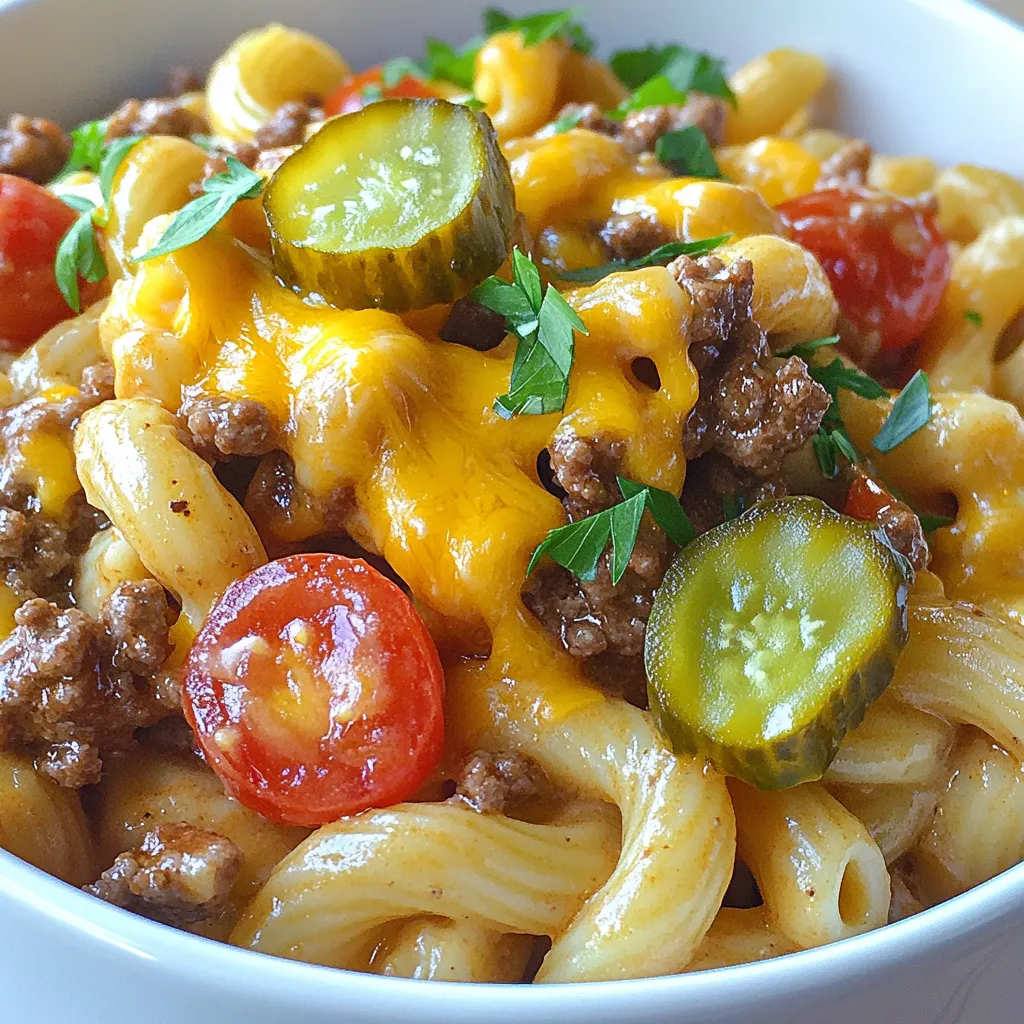 Loaded Cheeseburger Pasta Irresistible Comfort Meal