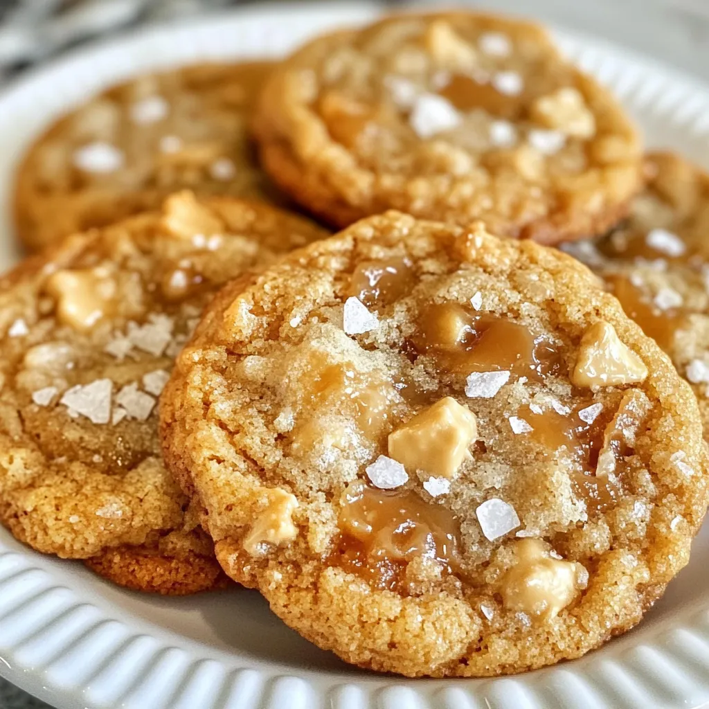 Crispy Salted Caramel Cookies Irresistible Treat Recipe