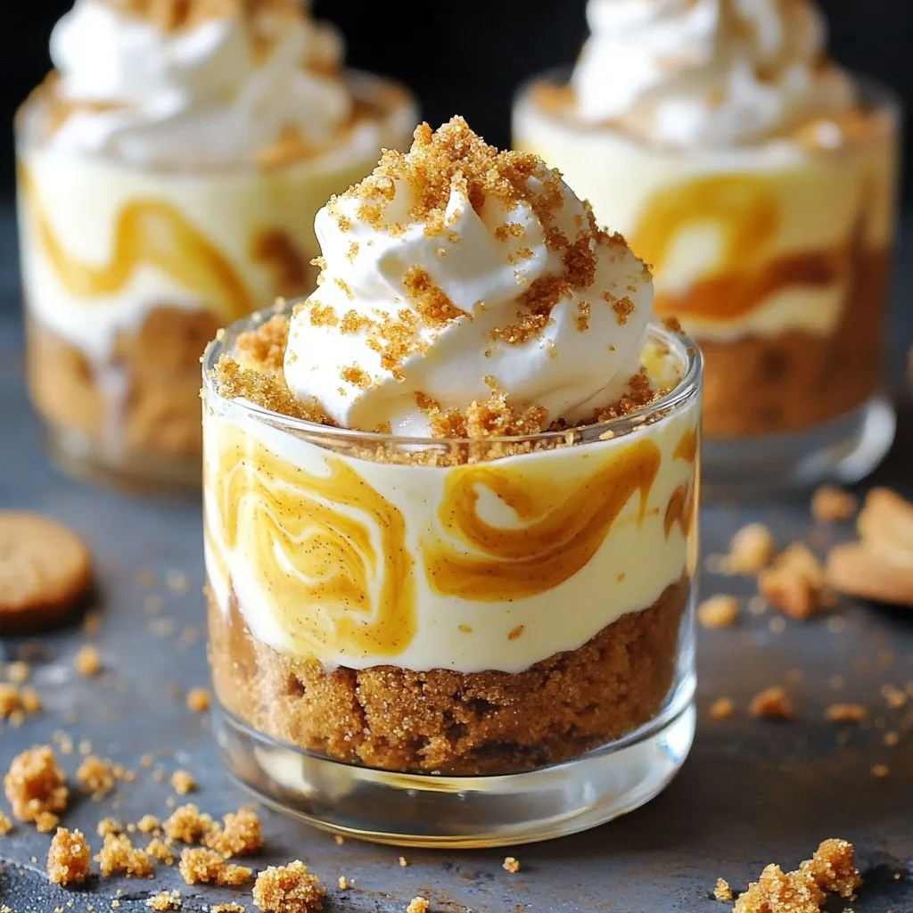 No-Bake Gingerbread Cheesecake Cups Delightful Treat