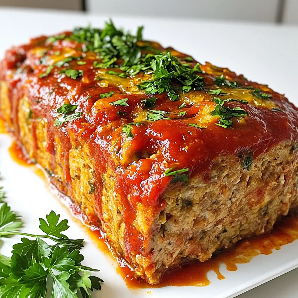 Garlic Parmesan Chicken Meatloaf Easy and Tasty Recipe
