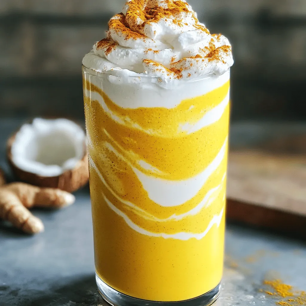 Golden Milk Turmeric Frappe Creamy and Nourishing Treat