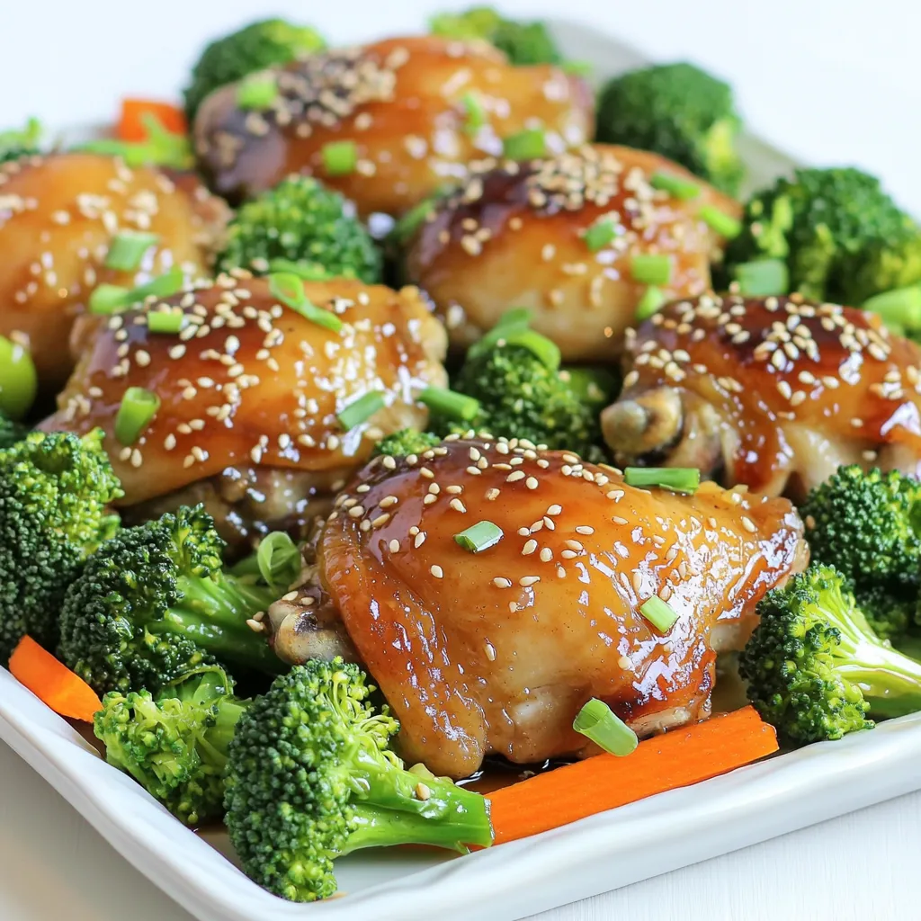 Sheet-Pan Honey Garlic Chicken and Broccoli Delight