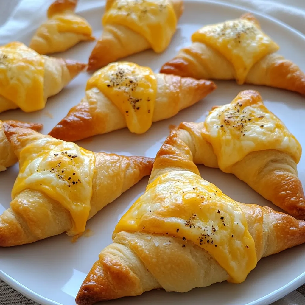 Cheesy Witch Hat Crescents Spooky Halloween Treat