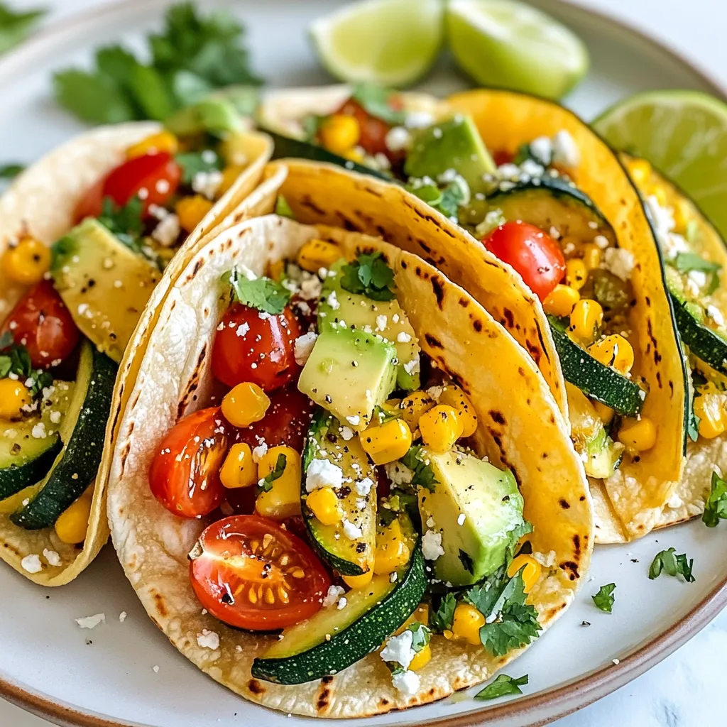 Summer Veggie Tacos Flavorful and Fresh Recipe