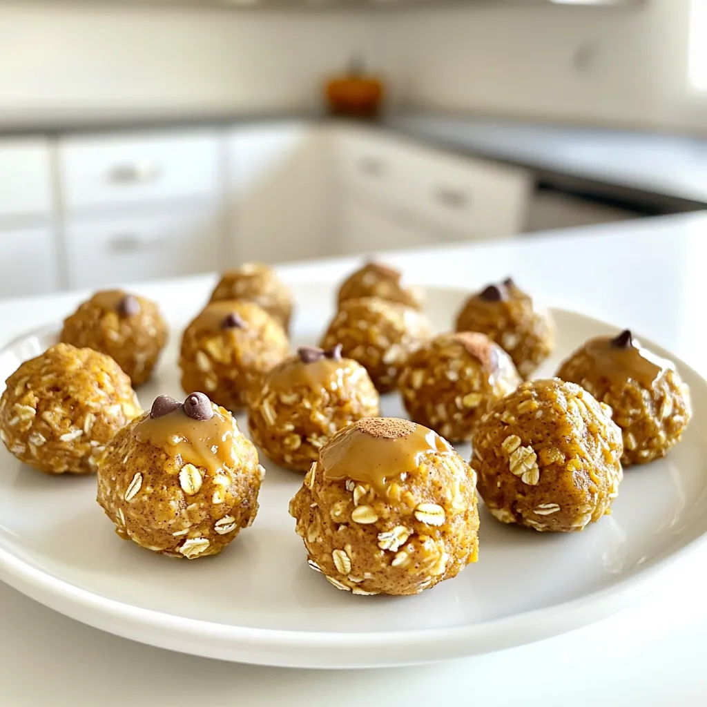 No-Bake Pumpkin Spice Protein Bites Healthy Snack