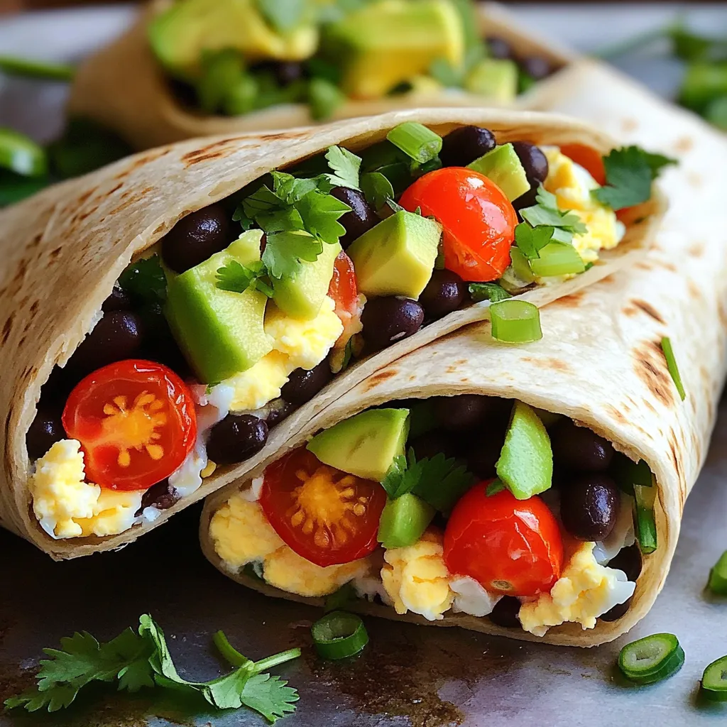 High-Protein Egg White Breakfast Burritos Delight