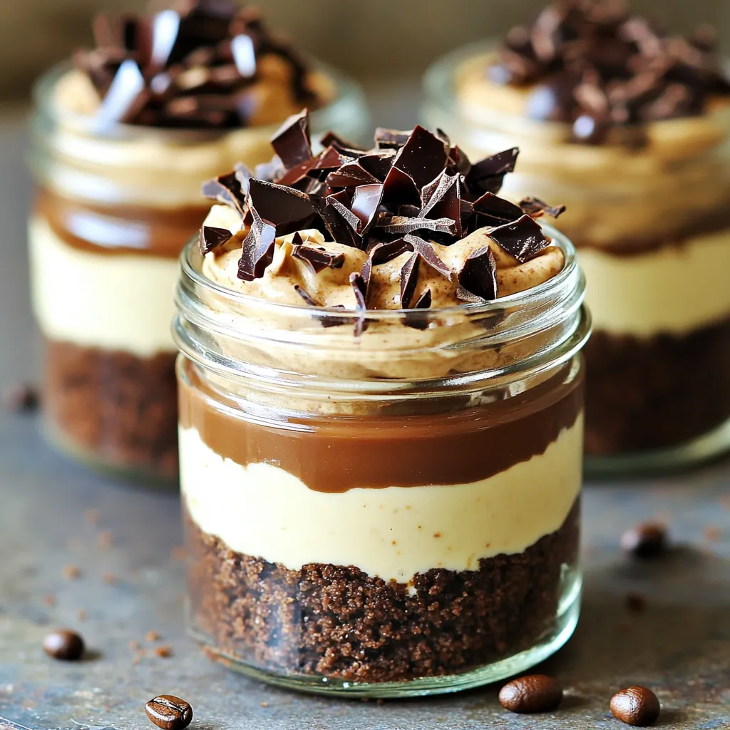 No-Bake Mocha Cheesecake Jars Easy Dessert Delight
