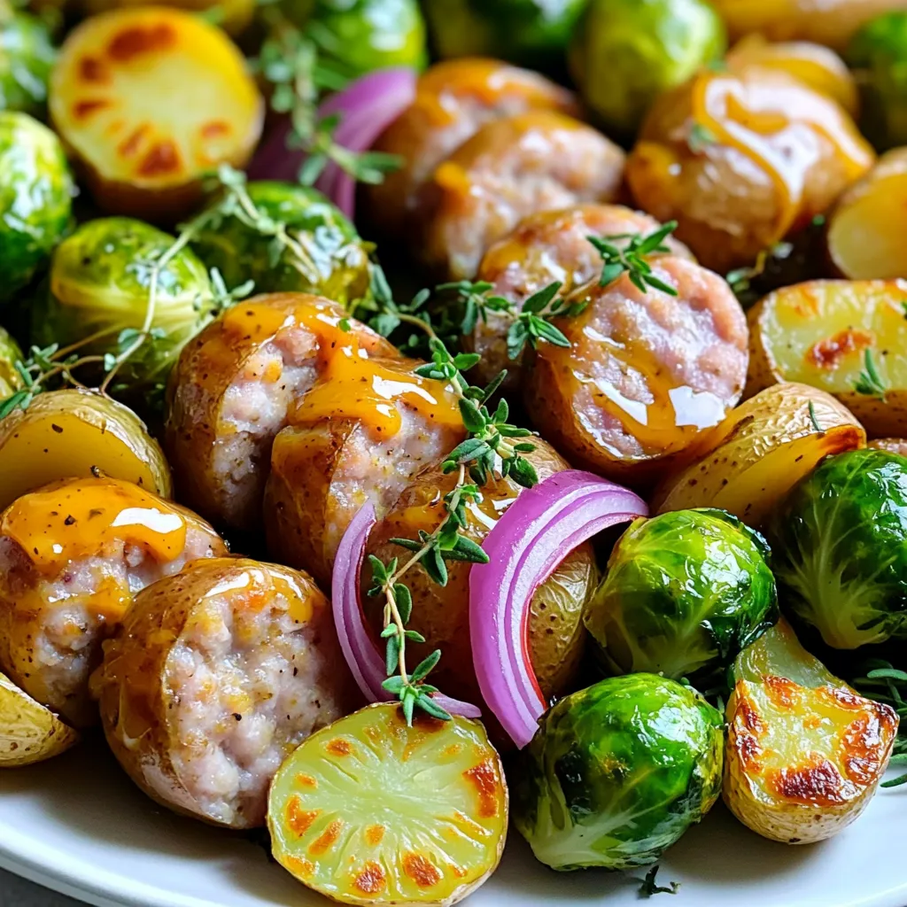 Honey Mustard Sausage Sheet Pan Supper Delight