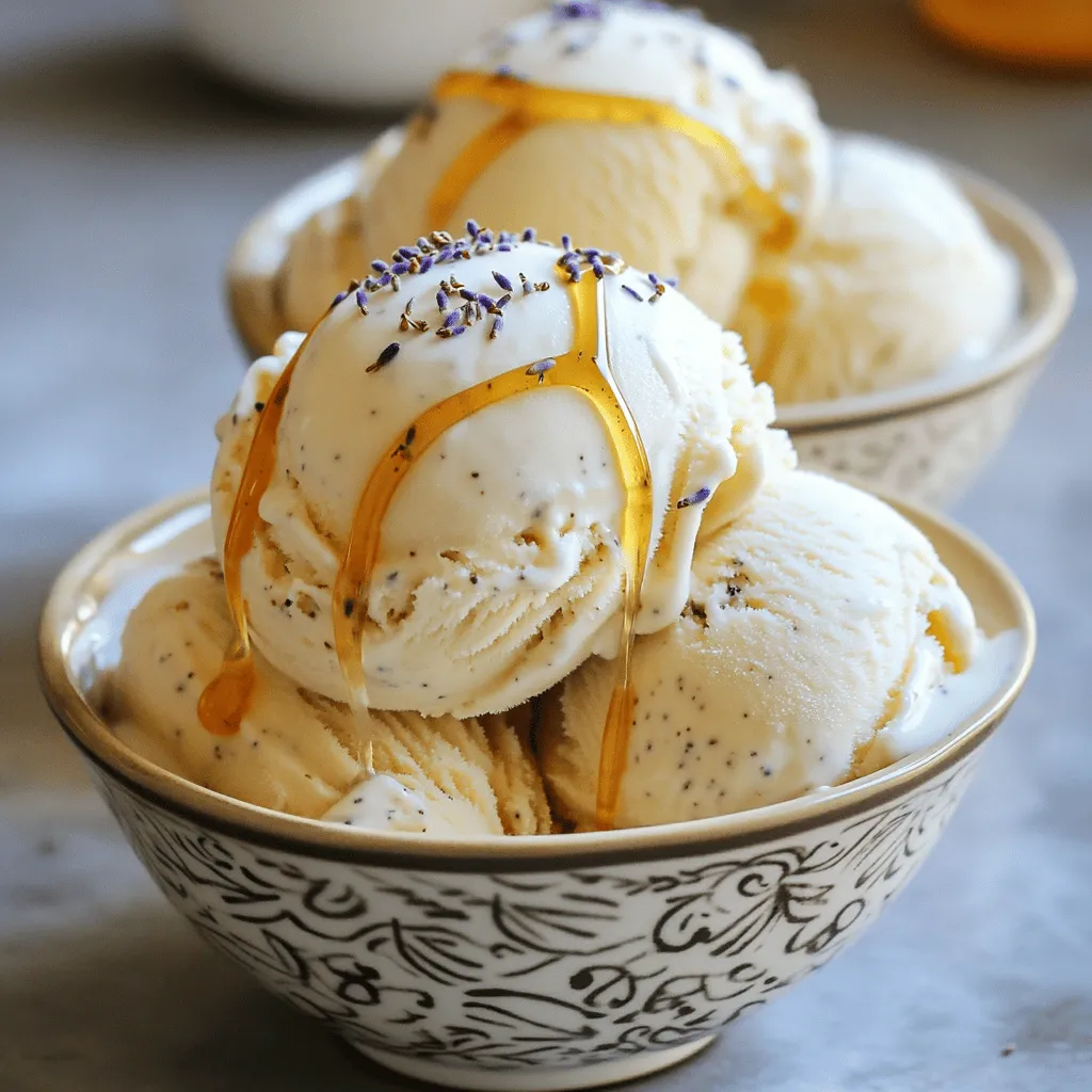 Honey Lavender Ice Cream Delightful and Creamy Treat