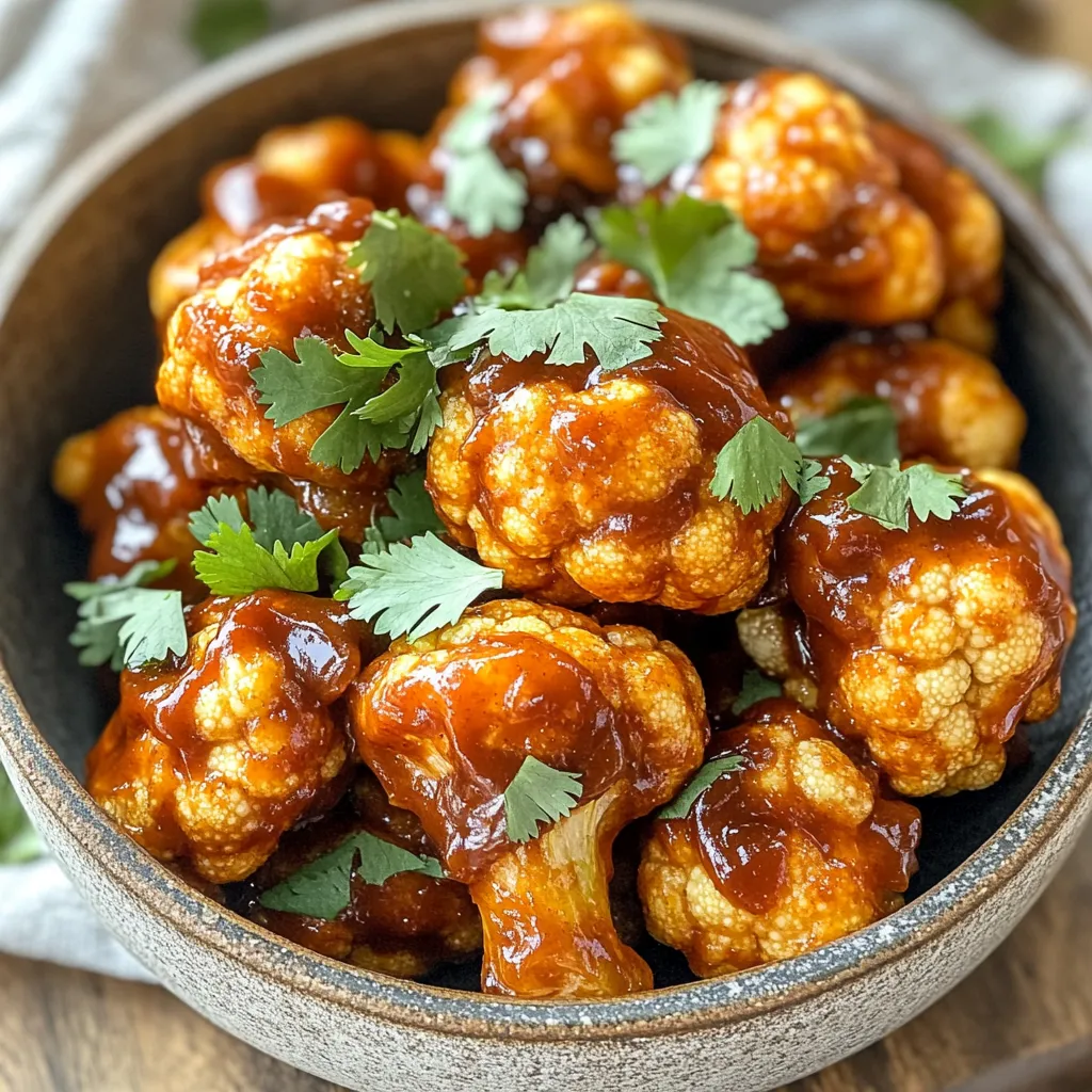 Air Fryer BBQ Cauliflower Wings Tasty and Simple Recipe