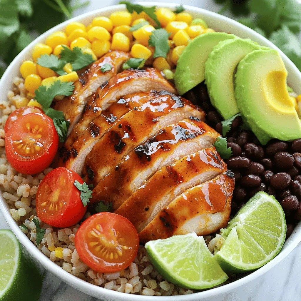 Honey Chipotle Chicken Bowls Tasty and Easy Recipe