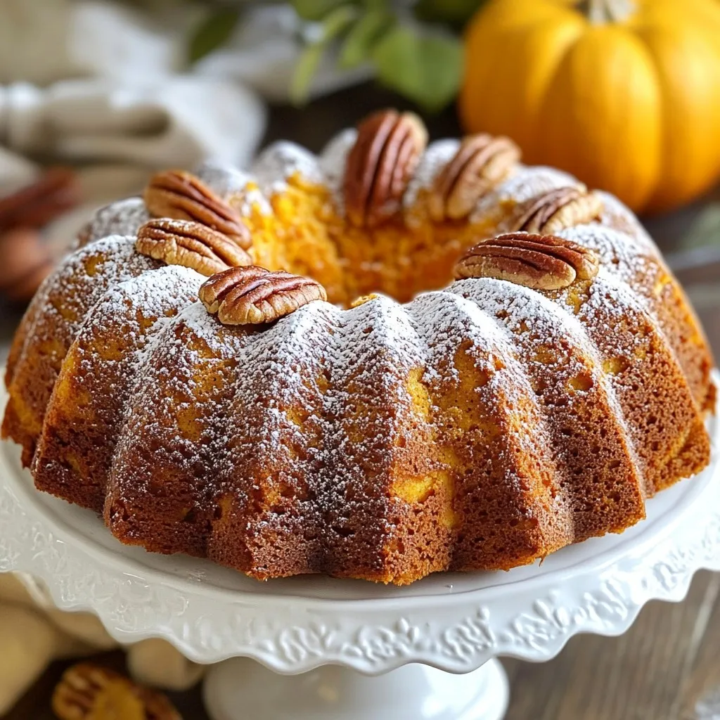 Moist Pumpkin Bundt Cake Irresistible Fall Treat