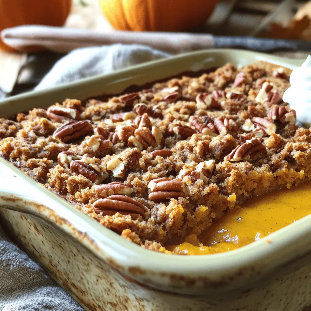 Pecan Pumpkin Crunch Cake Delightful Fall Dessert