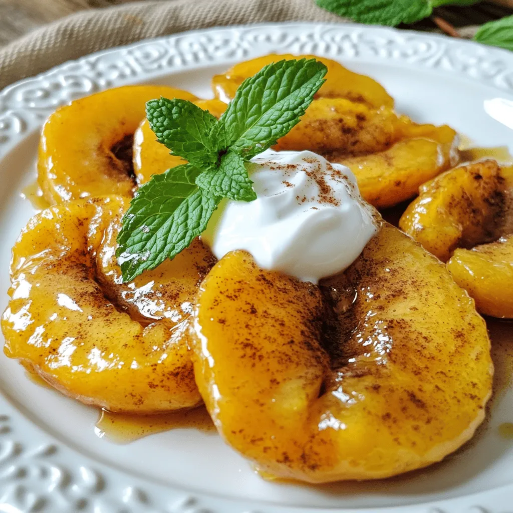 Pan-Fried Peaches Savory and Delicious Treat