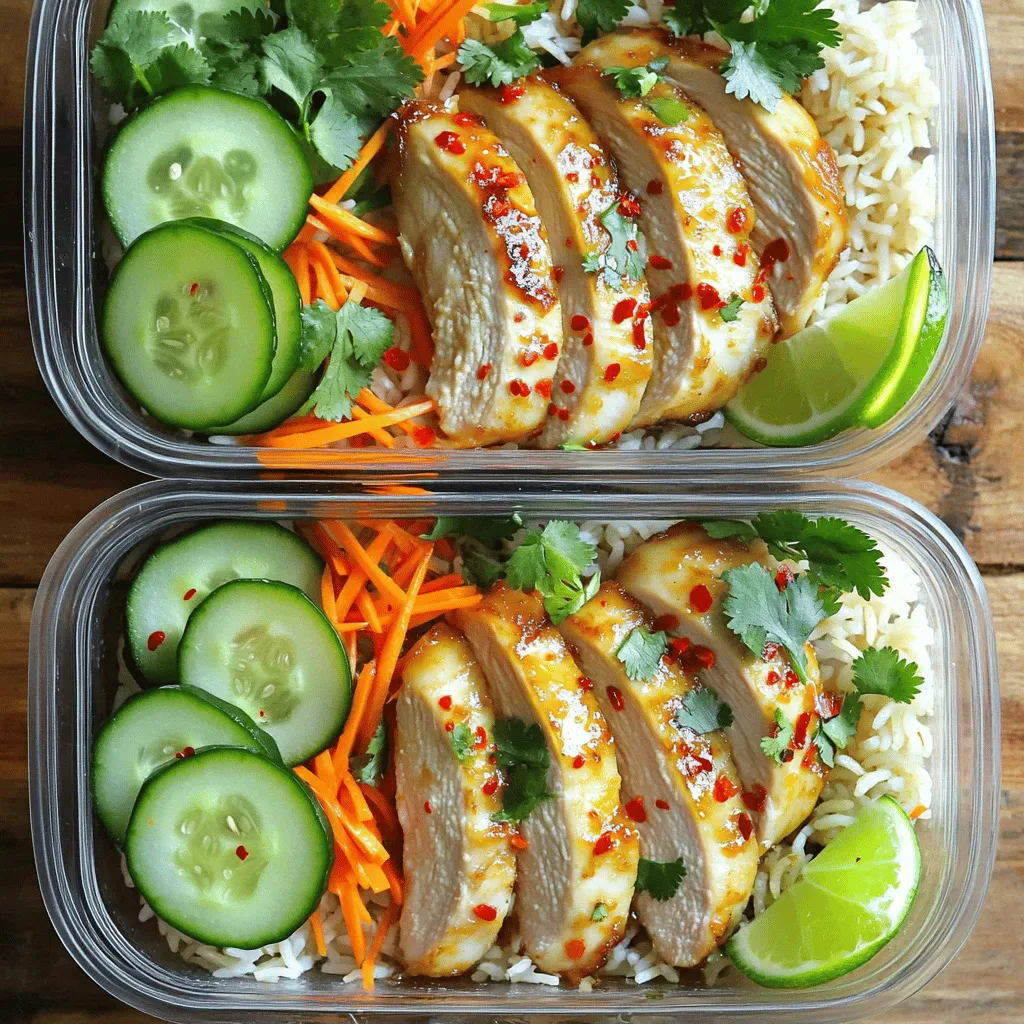 Vietnamese Chicken Meal Prep Bowls for Tasty Eating