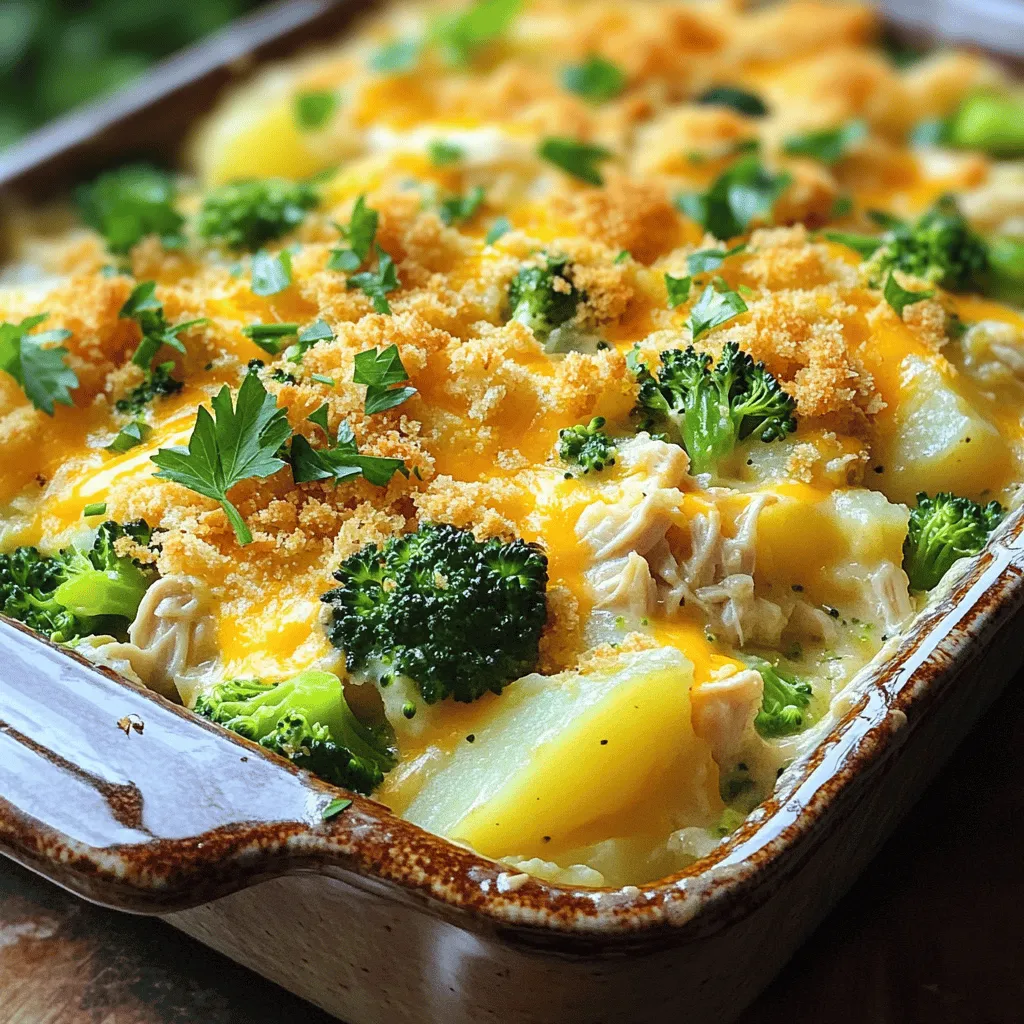 Baked Potato Chicken Broccoli Casserole Delight